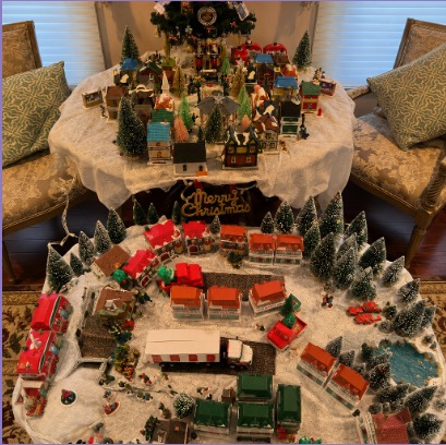 The 2023 Christmas village display