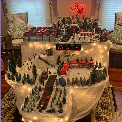 The 2024 Christmas village display