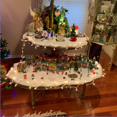 The 2021 Christmas village display