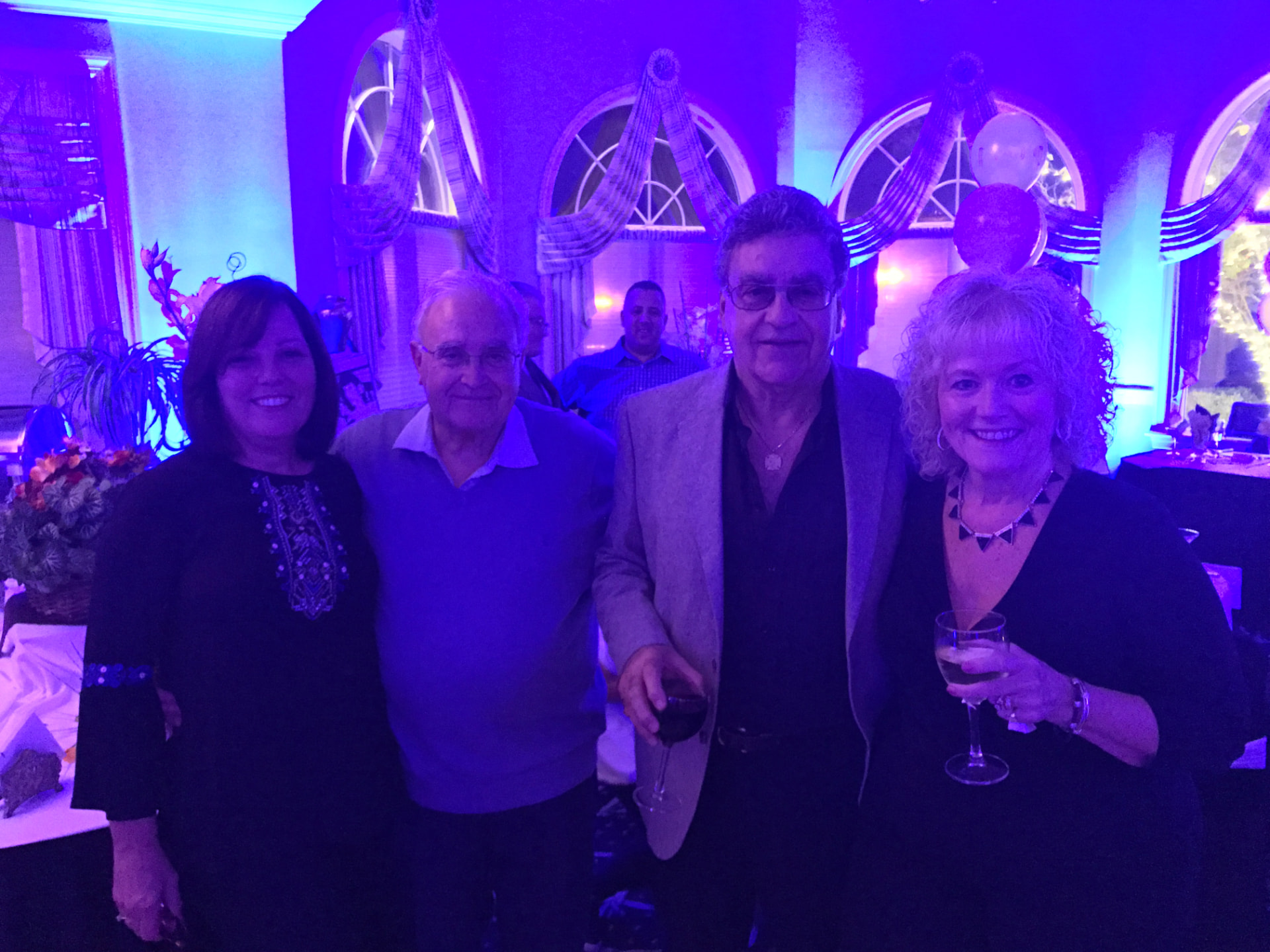 Charles and Diana celebrating with family and friends
