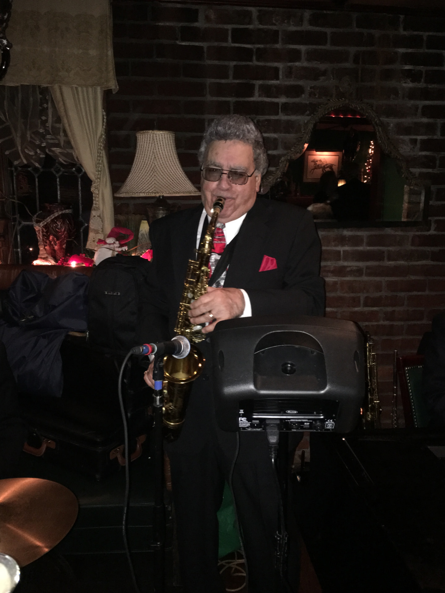 Charles on stage on New Year's Eve